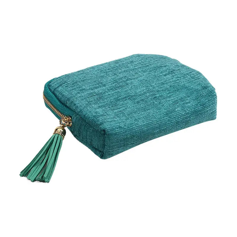 Multi-layer Tassel Jewelry Pouch Bag Organizer - Purple