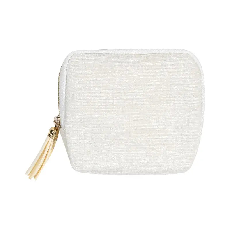 Multi-layer Tassel Jewelry Pouch Bag Organizer - Grey