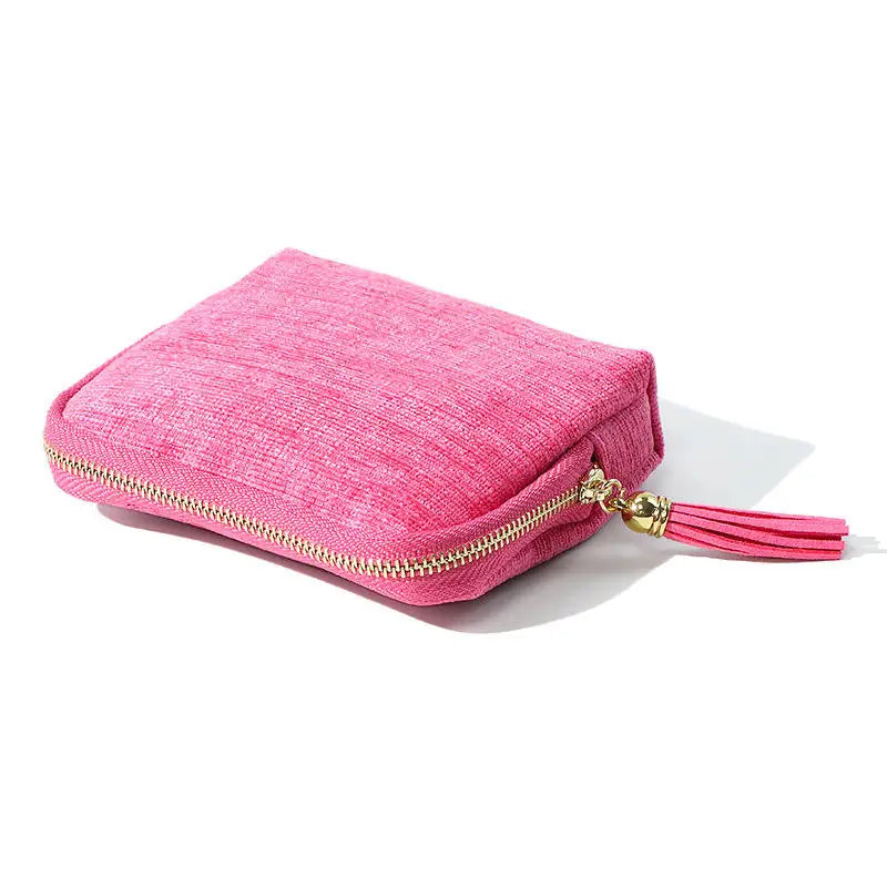 Multi-layer Tassel Jewelry Pouch Bag Organizer - White